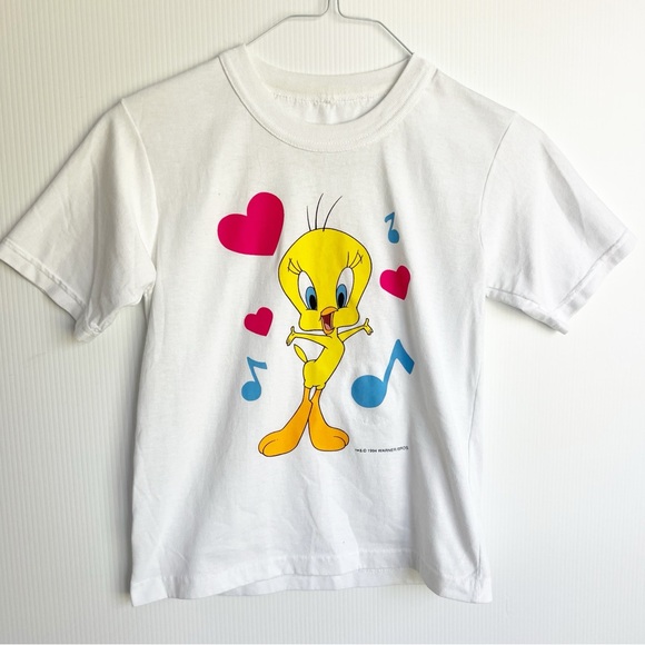Vintage 1994 Tweety Bird Looney Tunes Tiny Tee Shirt XS - Picture 1 of 6